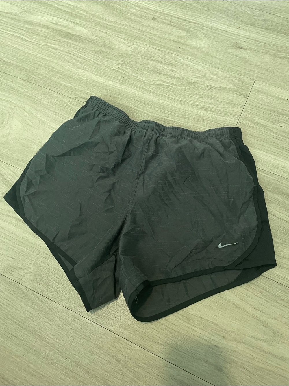 Nike Black Girls' Athletic Shorts with Reflective Swoosh